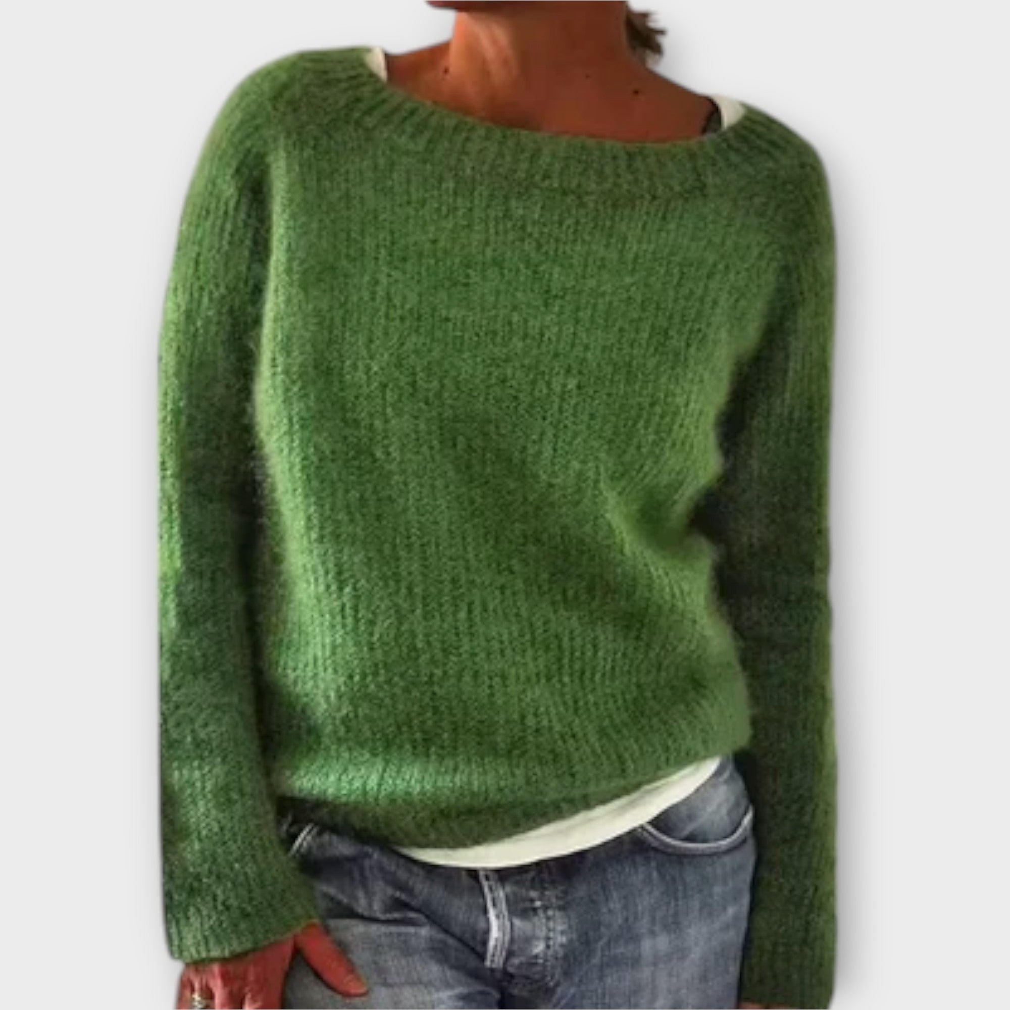 Elmont | Oversized Crewneck Knit Sweater