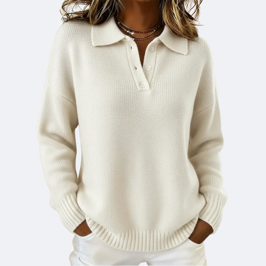 Elmont | Soft Knit Polo Sweater