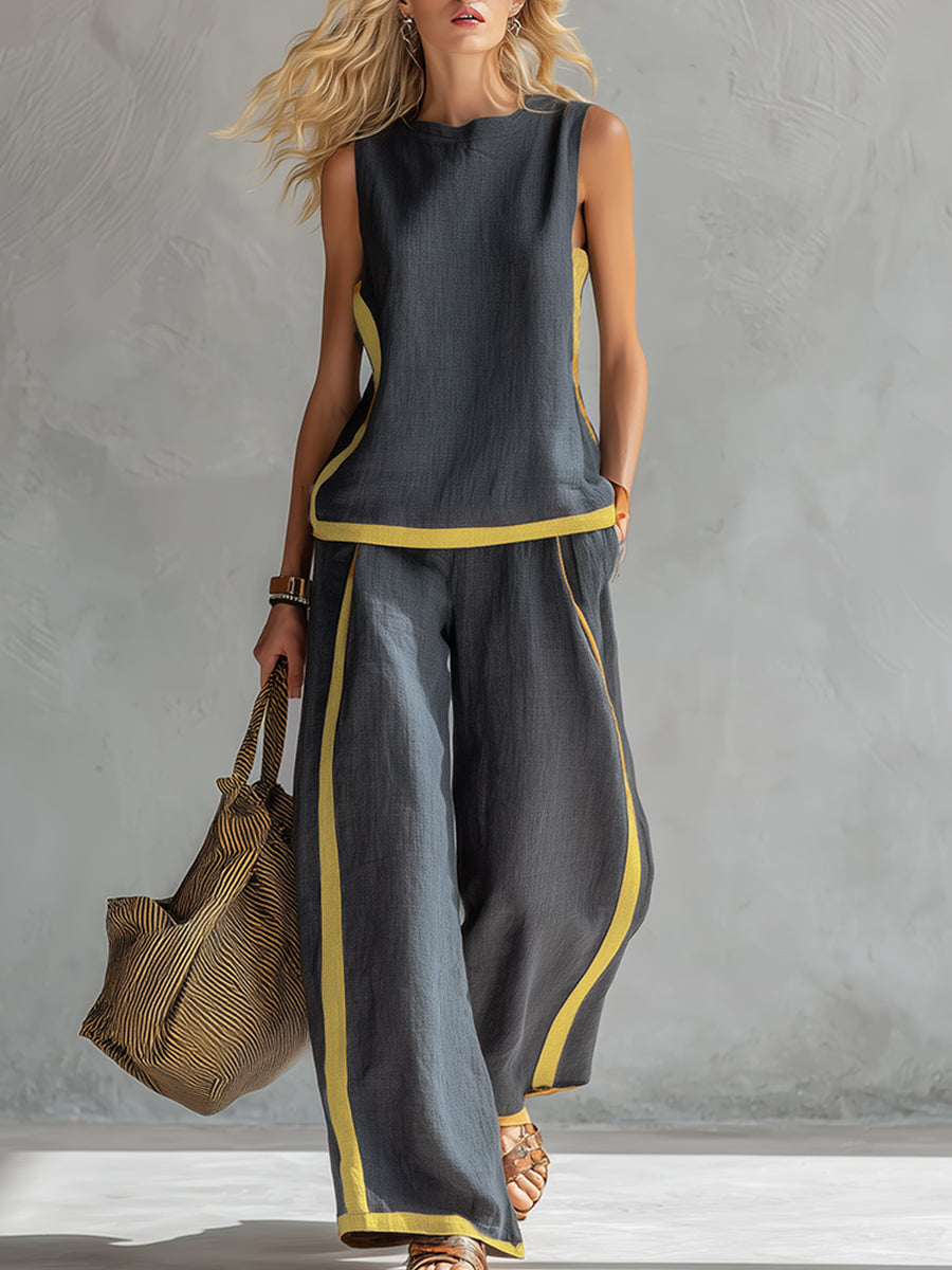 M&H | Cotton-Linen Two-Piece Set