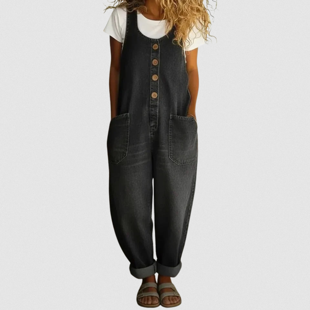 M&H | Cotton Denim Jumpsuit