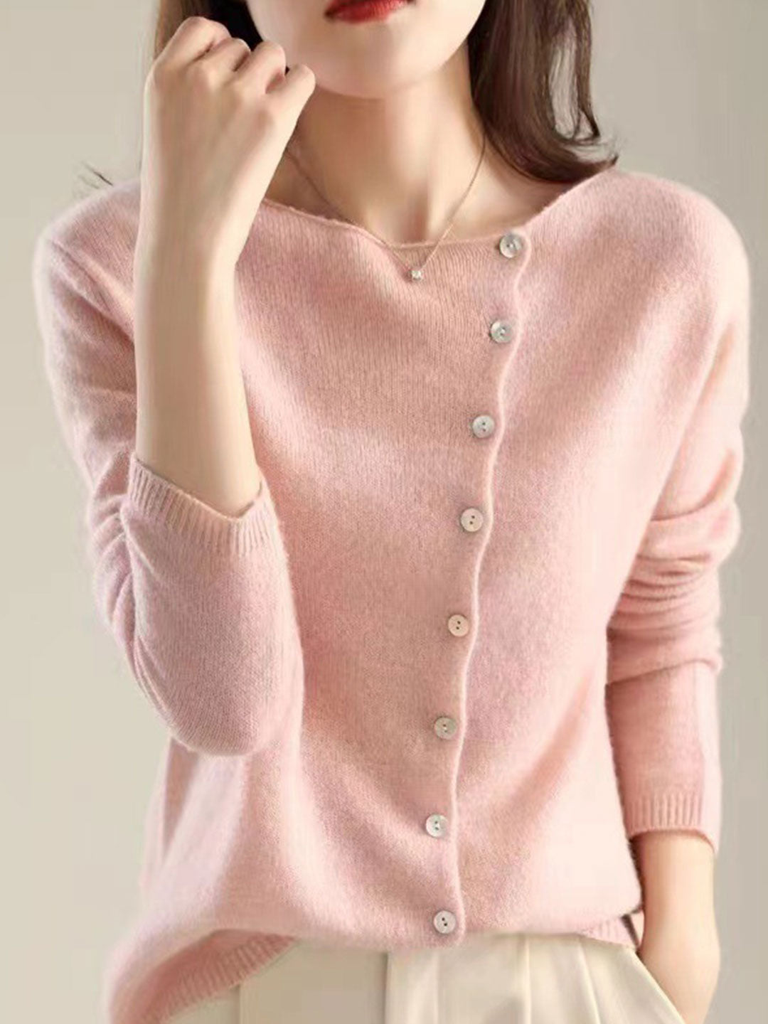 Sarah | V-Neck Button-Front Cardigan