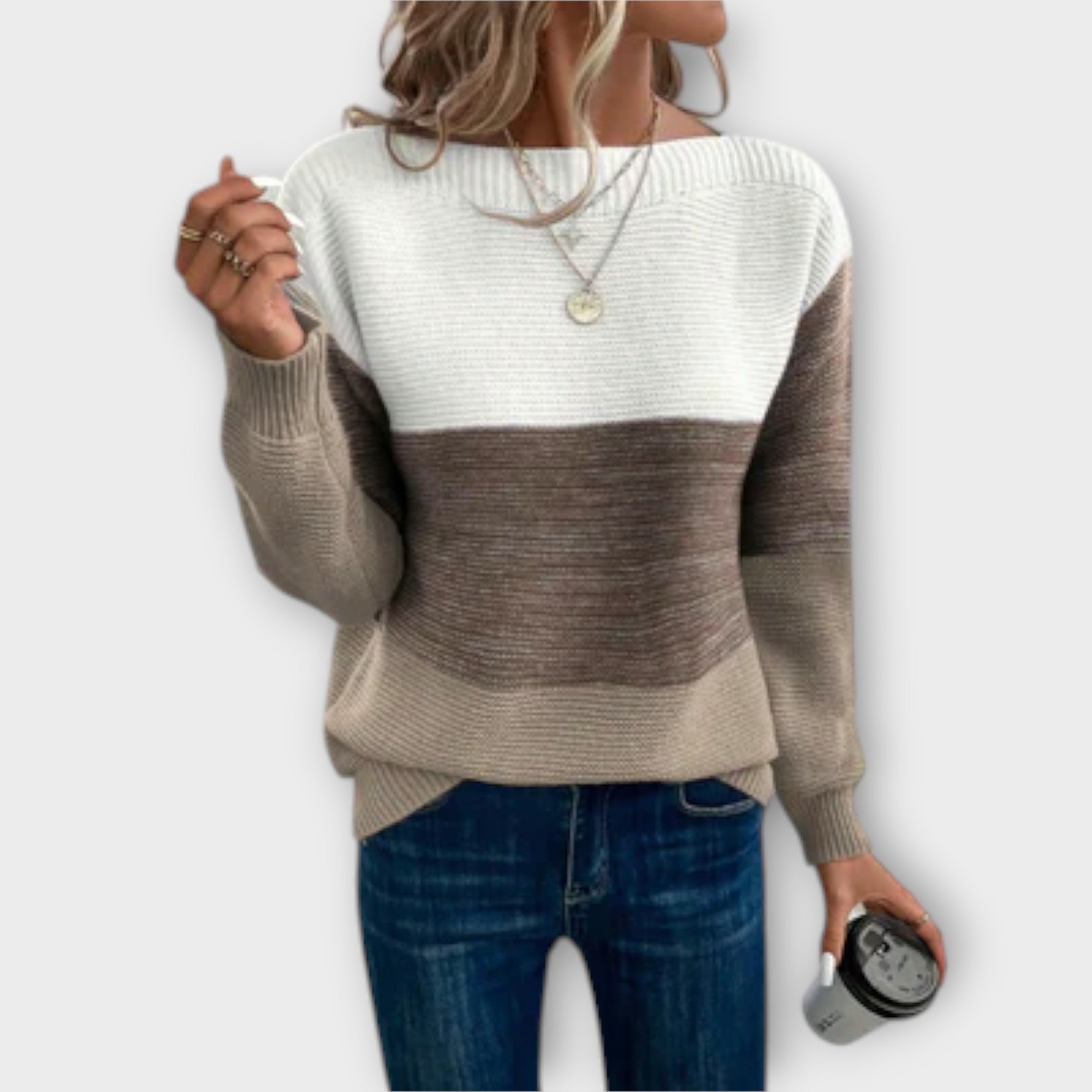 Elmont | Three-Colour Patchwork Sweater
