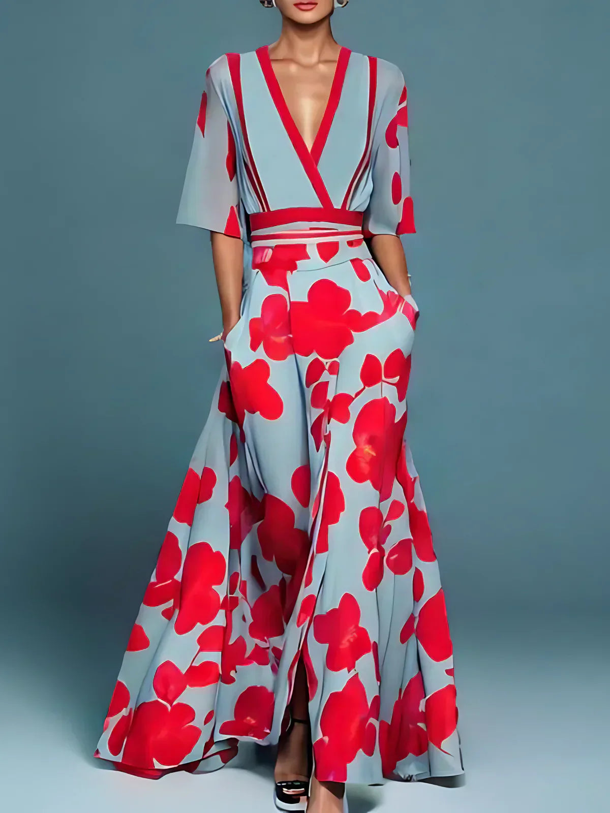 M&H | Floral Print Maxi Dress