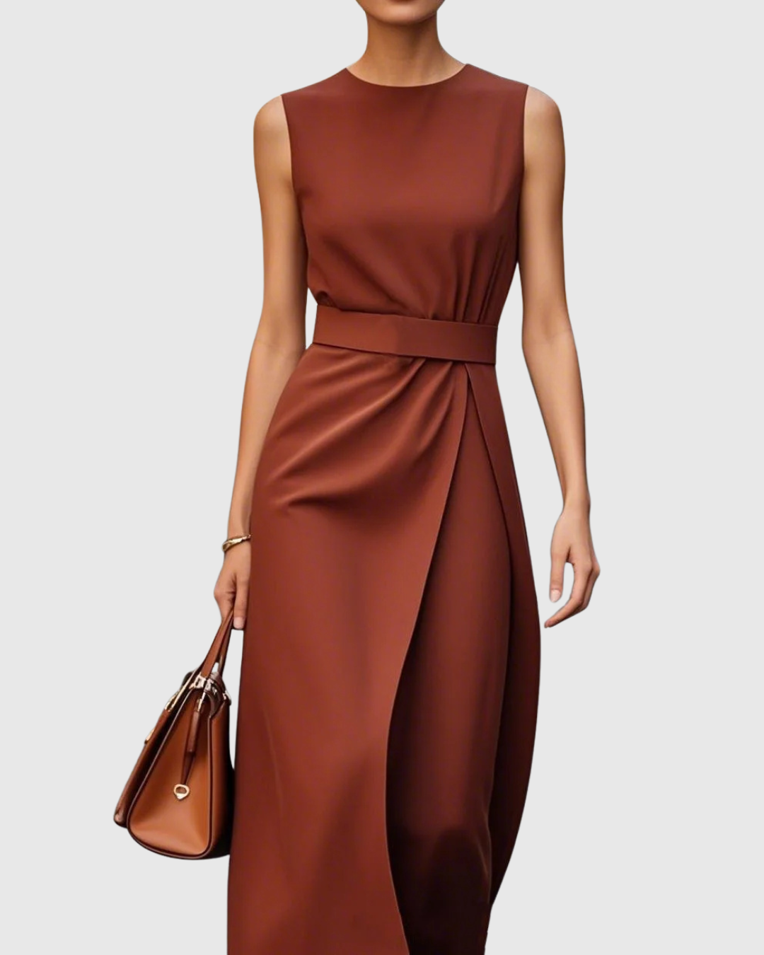 M&H | Midi Dress with Defined Waist