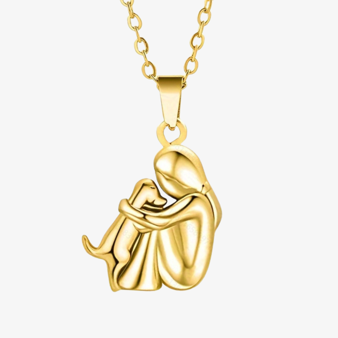 Elmont | Dog Silhouette Pendant Necklace