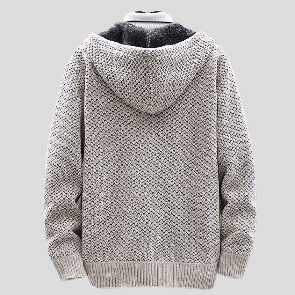 Elmont | Fleece-Lined Knit Full-Zip Hoodie