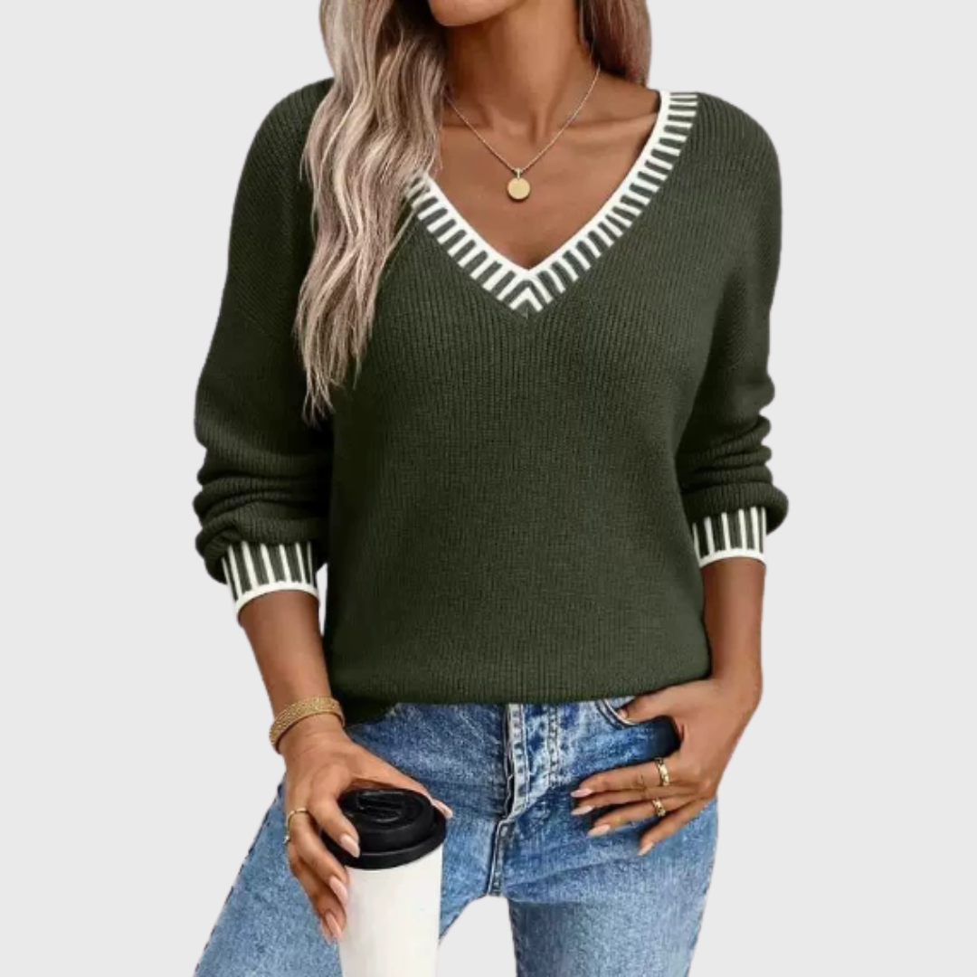 Elmont | Soft Knit V-Neck Sweater