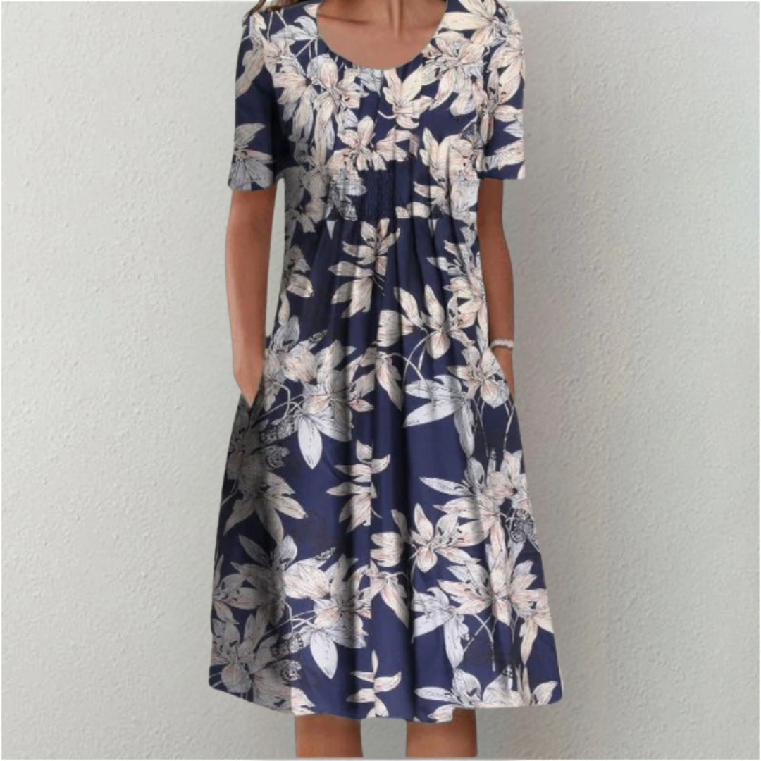 Naomi | Premium Blend Floral Midi Dress