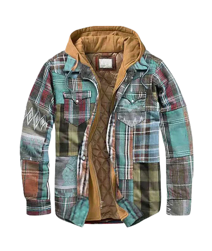 Elmont | Plaid Patchwork Blazer