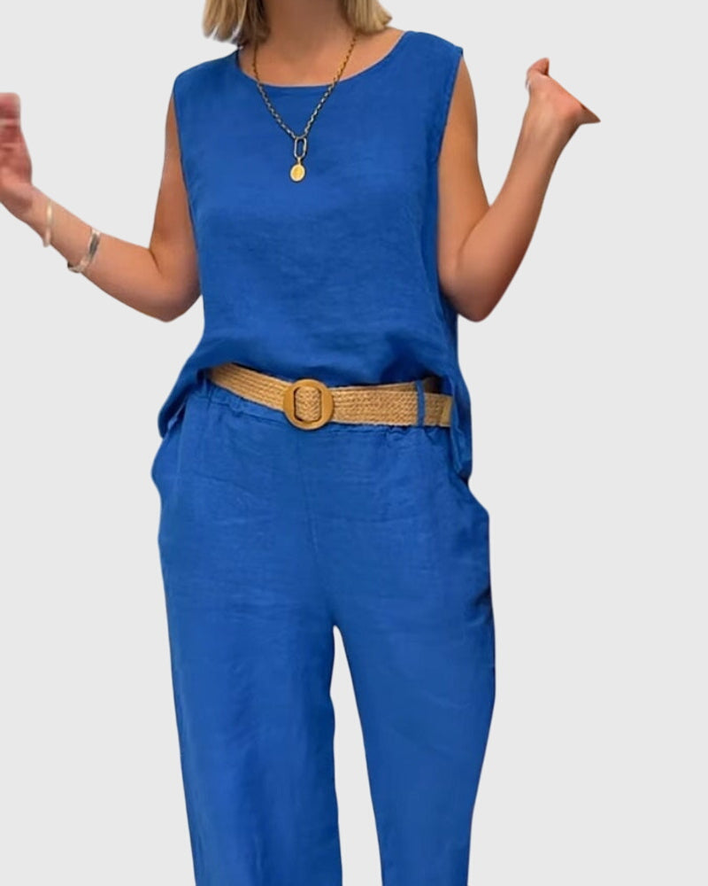 M&H | Wide-Leg Two-Piece Set