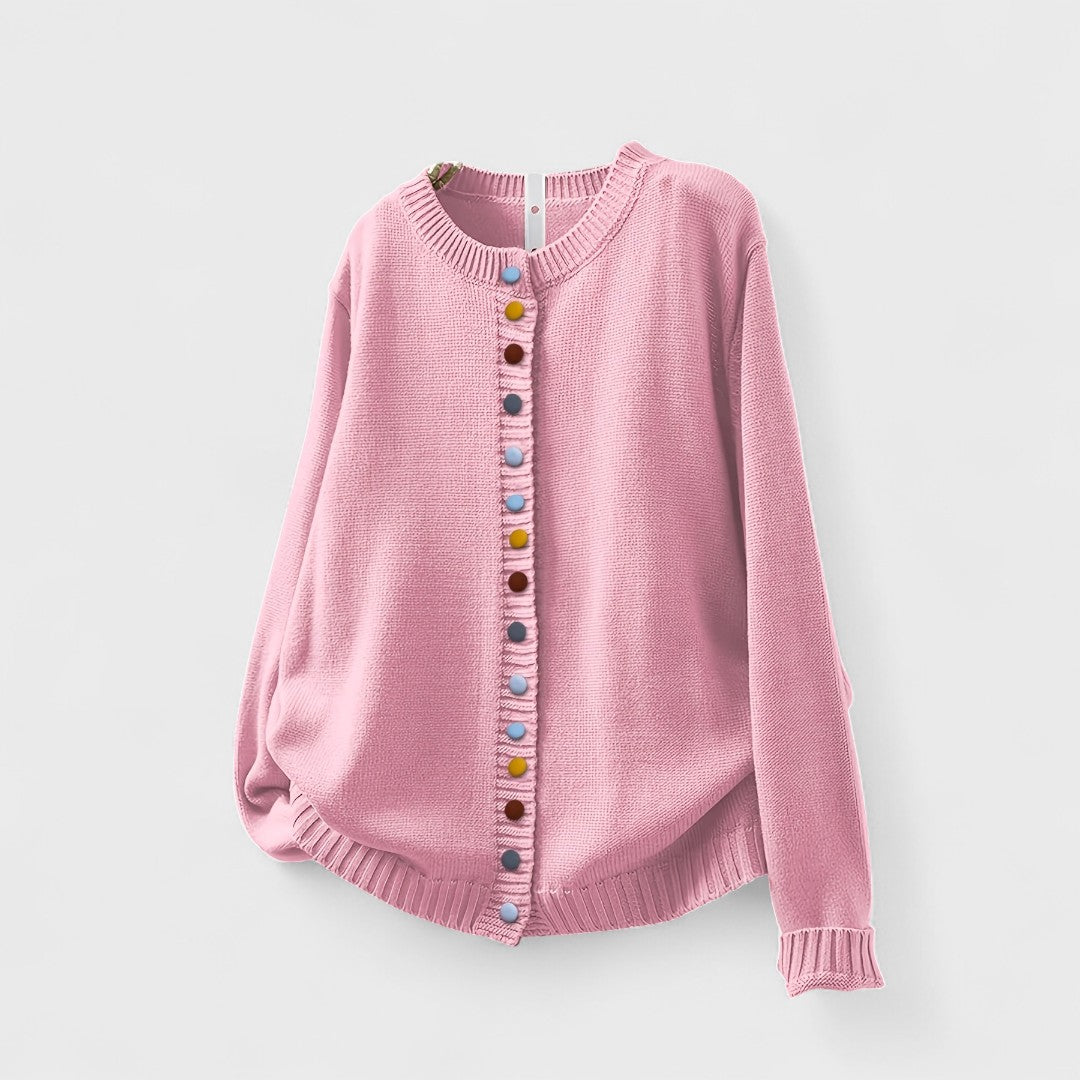Elmont | Button-Detail Knit Cardigan