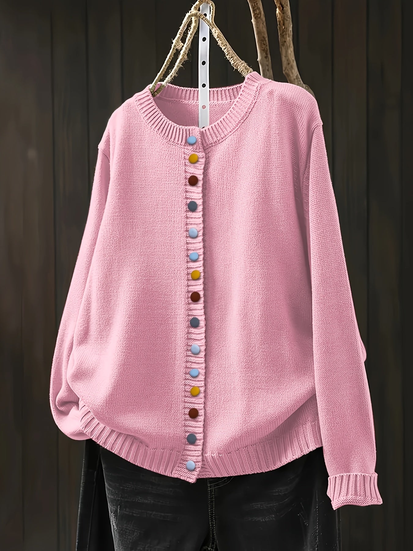 Monica | Fine-Knit Button-Front Cardigan