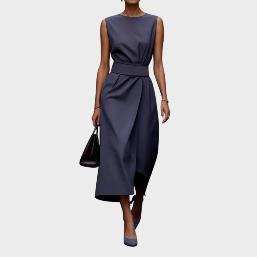 M&H | Midi Dress with Defined Waist