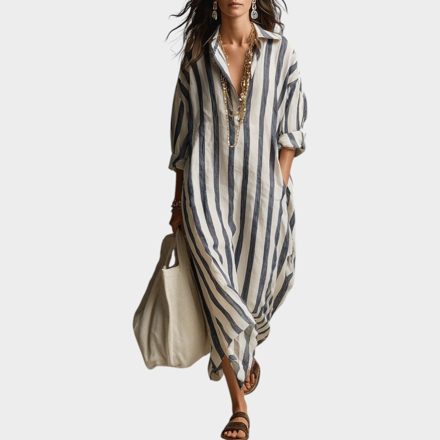 Imani | Striped Maxi Dress