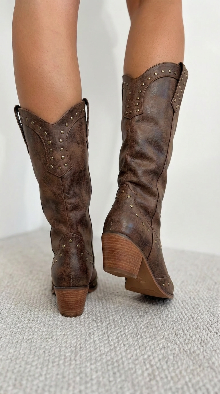 Elmont | Studded Cowboy Boots