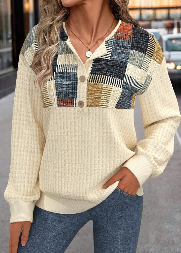 Elmont | Double-Layer Waffle Knit Sweater