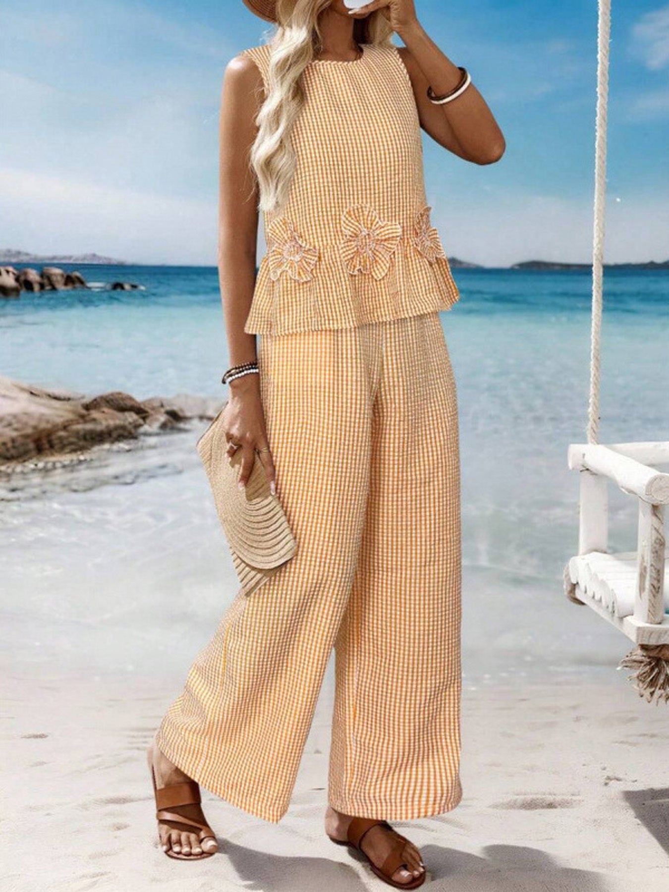 M&H | Gingham Two-Piece Set