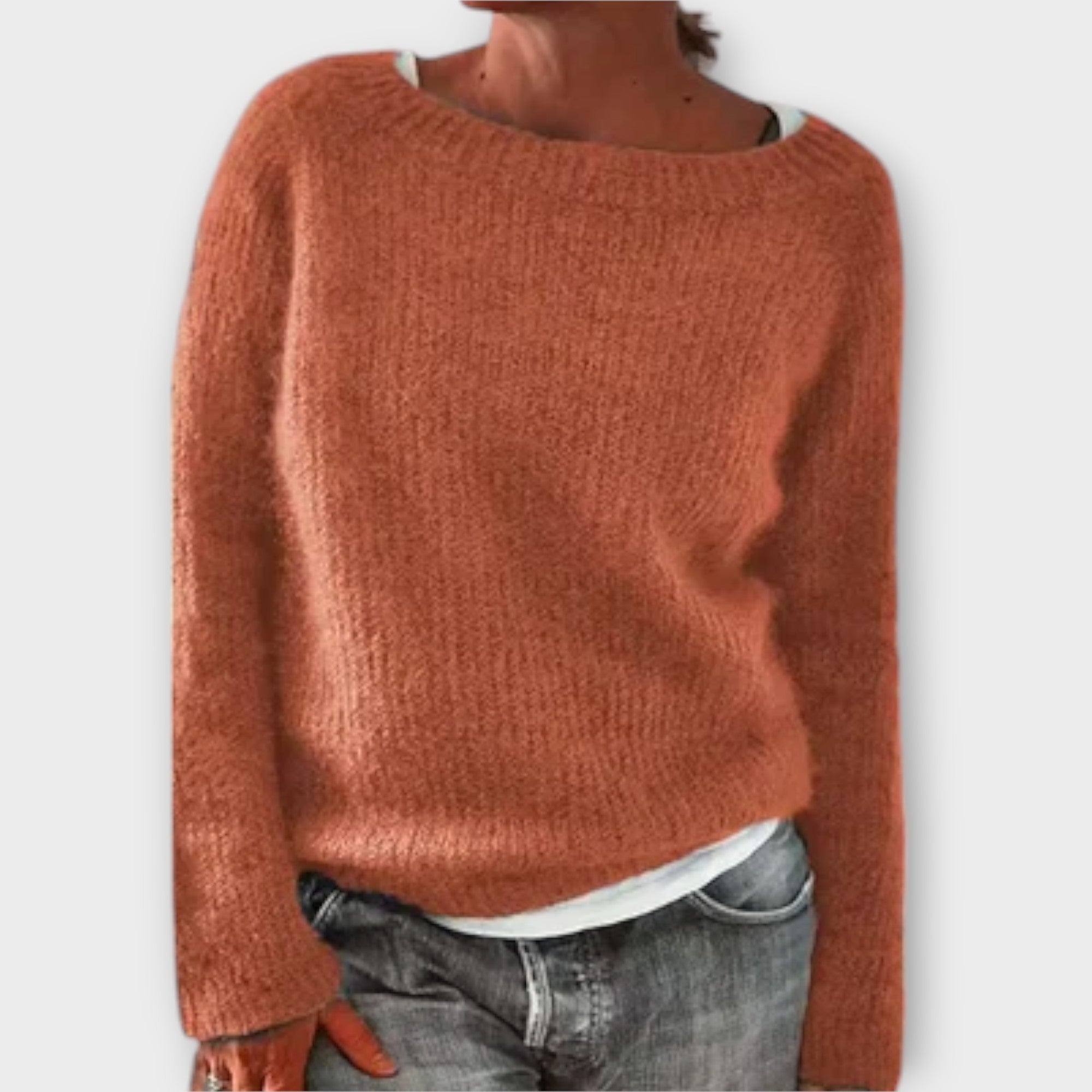 Elmont | Oversized Crewneck Knit Sweater