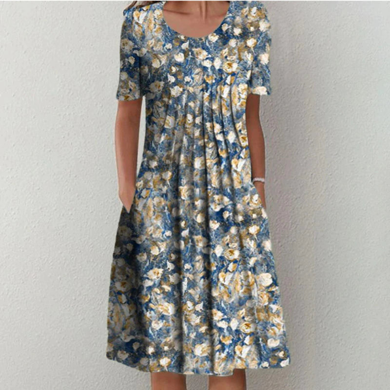 Naomi | Premium Blend Floral Midi Dress