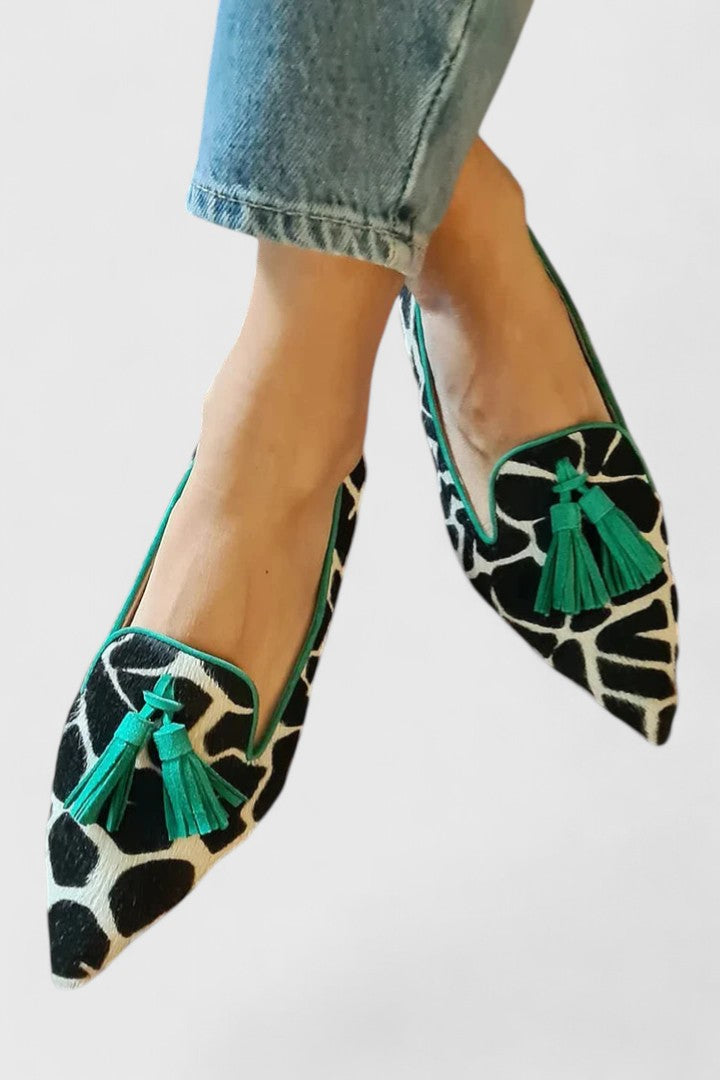 Elmont | Pom-Pom Pointed-Toe Loafers