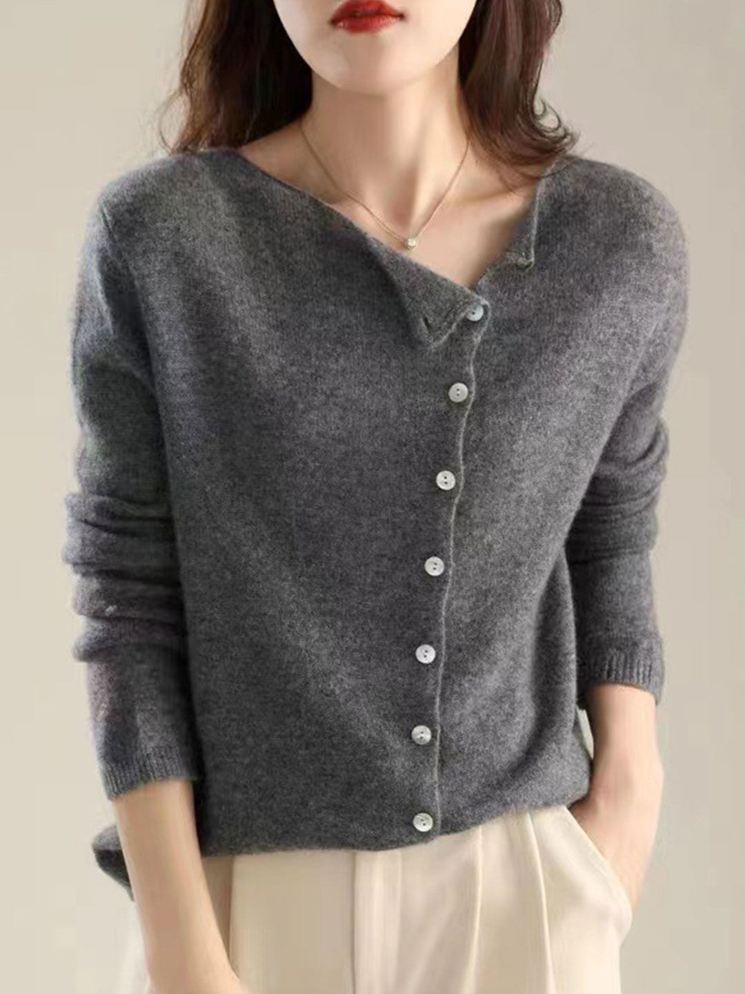 Sarah | V-Neck Button-Front Cardigan