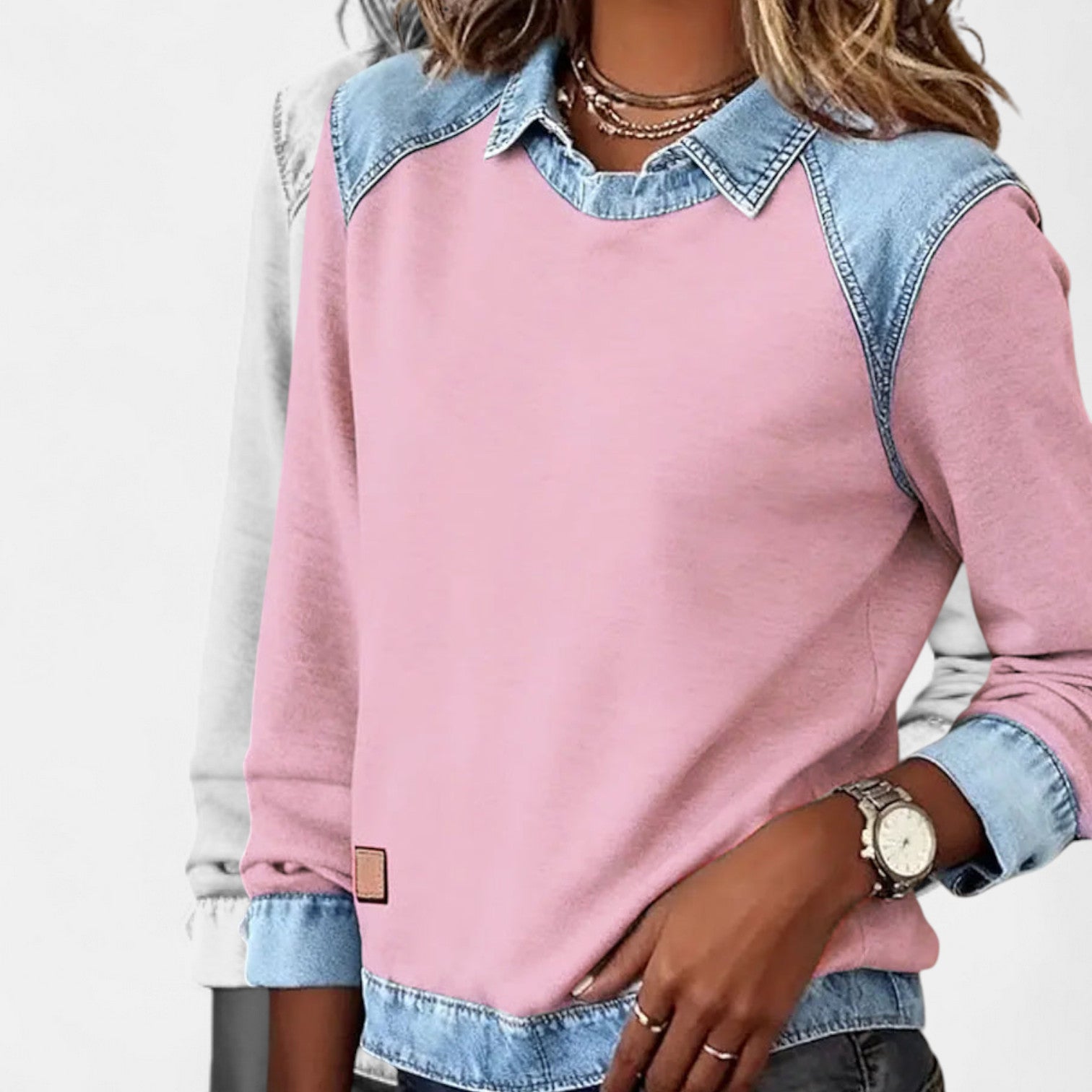 Elmont | Long-Sleeve Collared Blouse