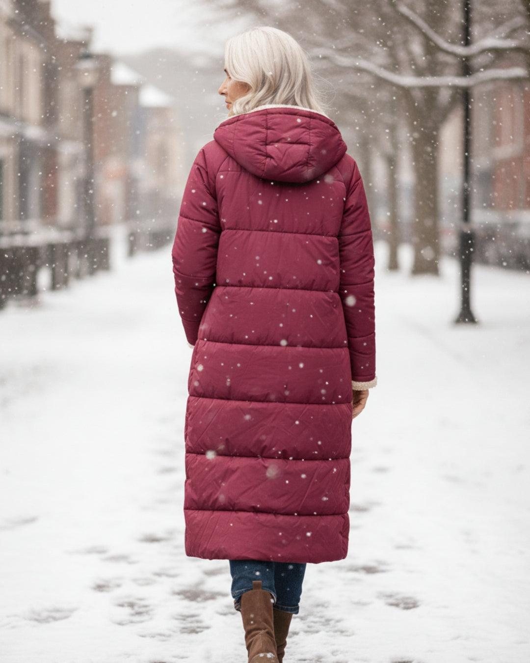 Elmont | Reversible Quilted Sherpa Coat