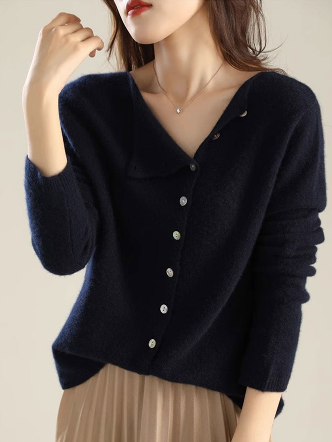 Sarah | V-Neck Button-Front Cardigan