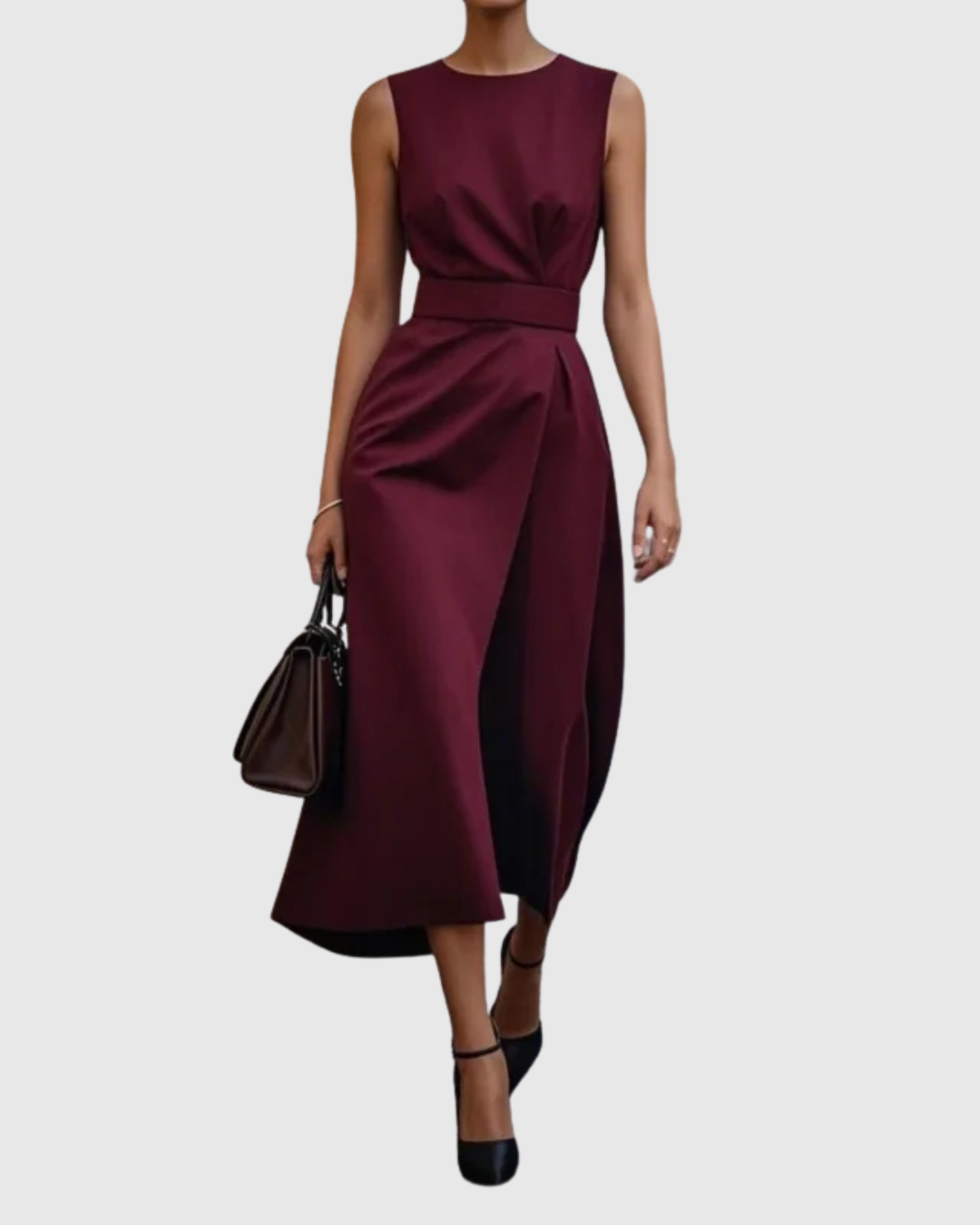 M&H | Midi Dress with Defined Waist