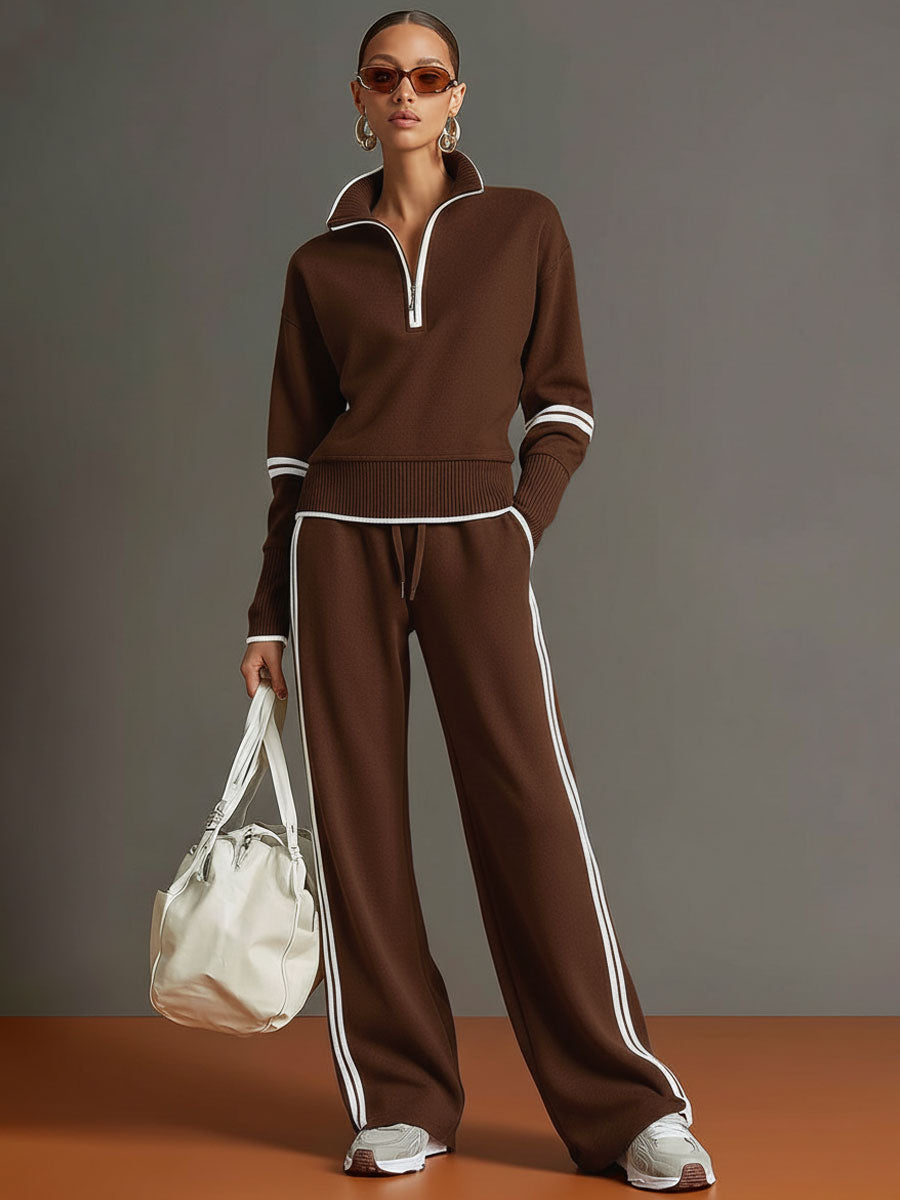 M&H | Two-Piece Set with Wide-Leg Pants