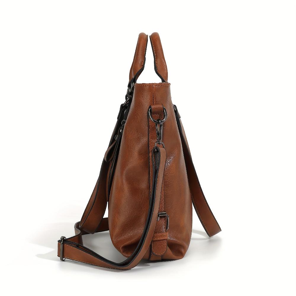 Elmont | Faux Leather Shopper Tote