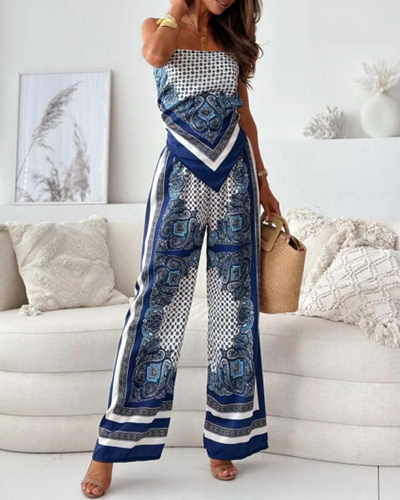 M&H | Lace-Up Vest & Pants Set