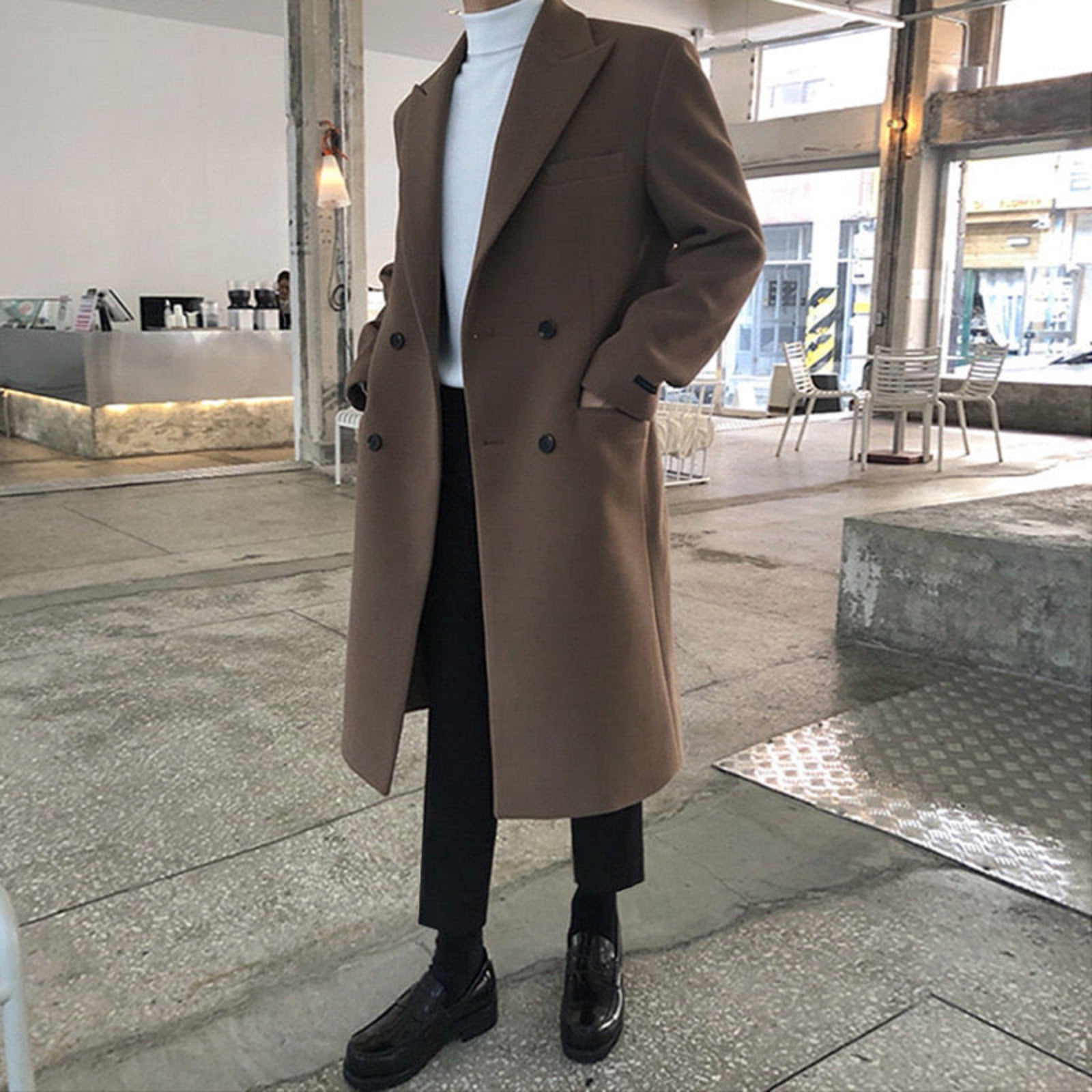 Elmont | Men's Double-Breasted Wool-Blend Coat