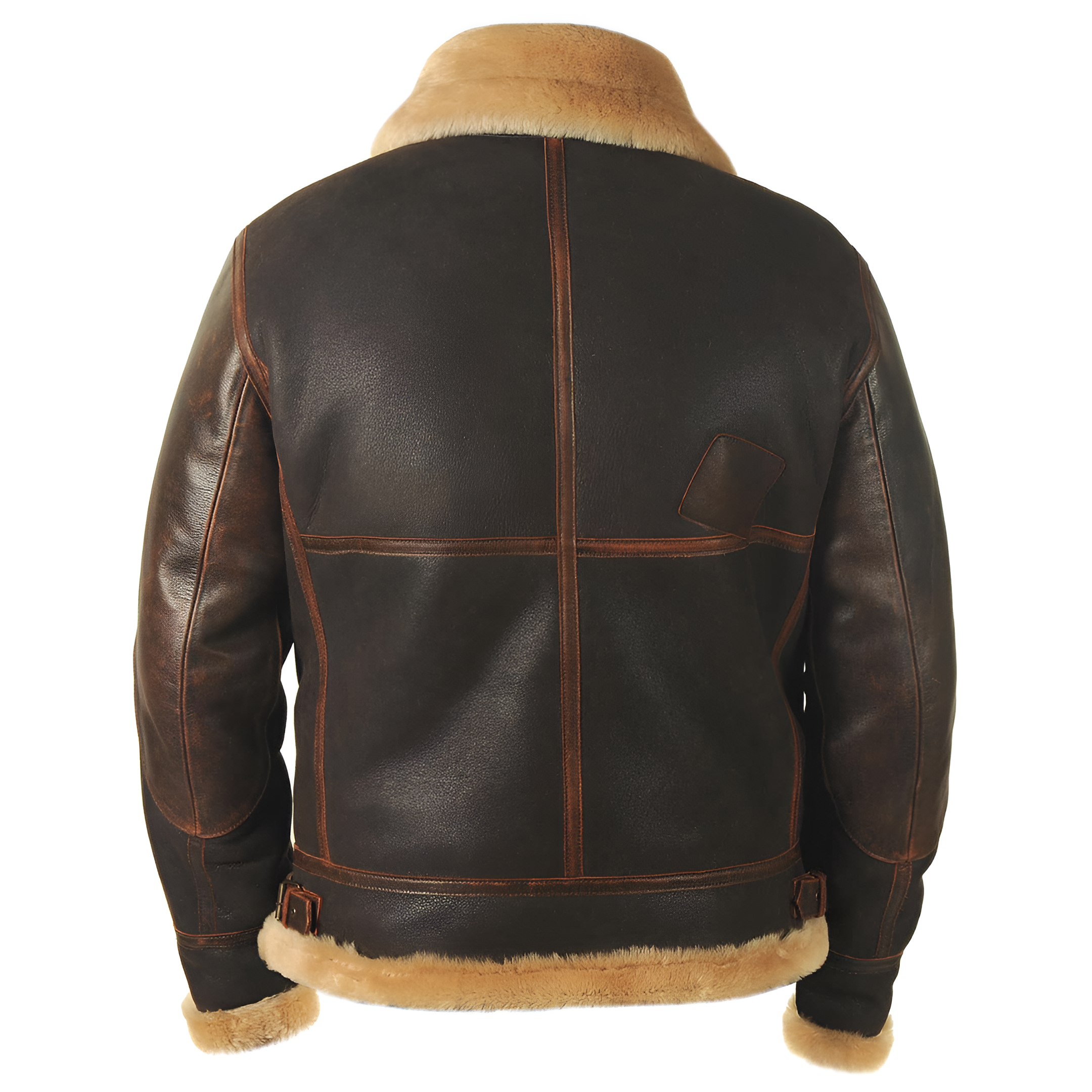 Elmont | Shearling-Lined Leather Aviator Jacket