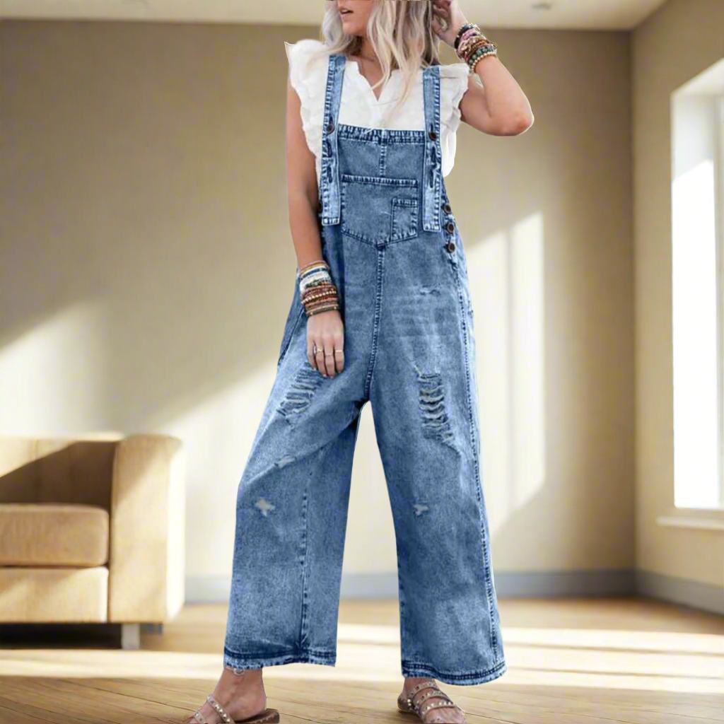 Elmont | Vintage Wash Adjustable Jumpsuit