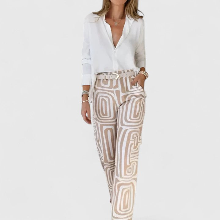 M&H | Geometric Print Two-Piece Set