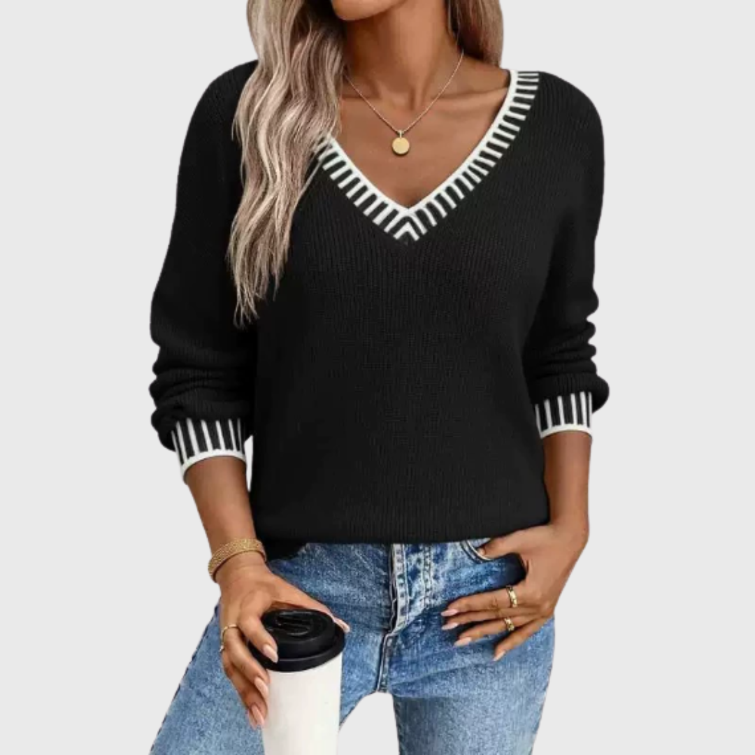 Elmont | Soft Knit V-Neck Sweater