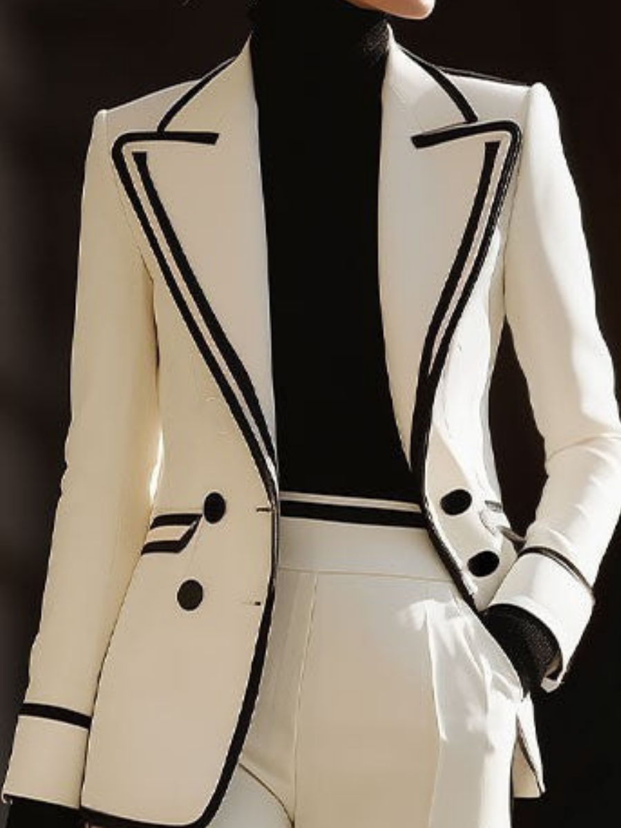 M&H | Tailored Set with Double-Breasted Blazer