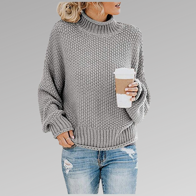 Elmont | High-Neck Knit Sweater