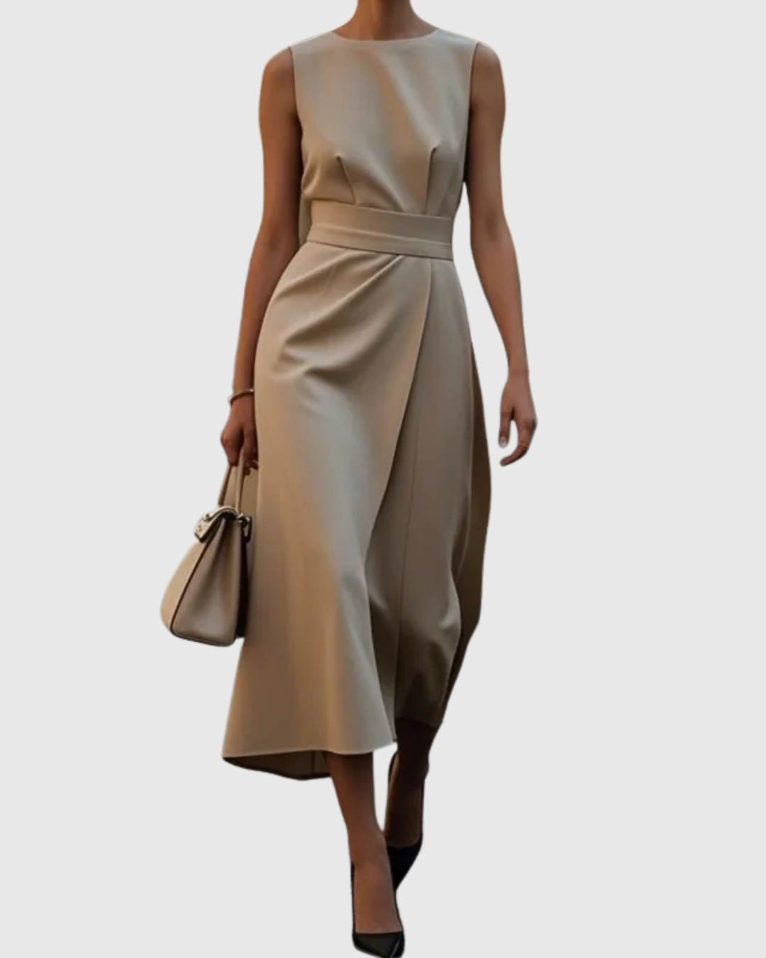 M&H | Midi Dress with Defined Waist