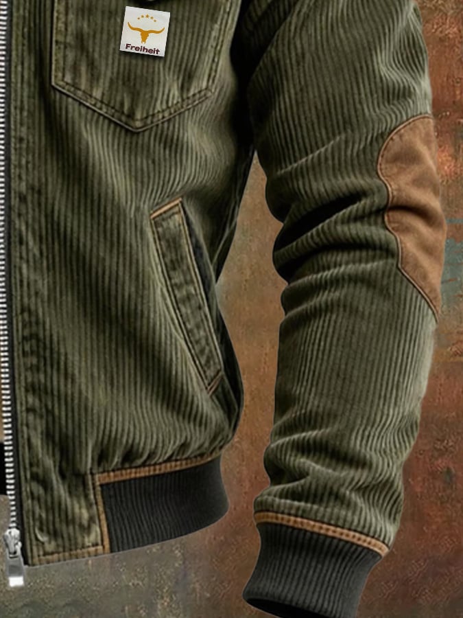 Elmont | Men's Vintage Patchwork Utility Jacket