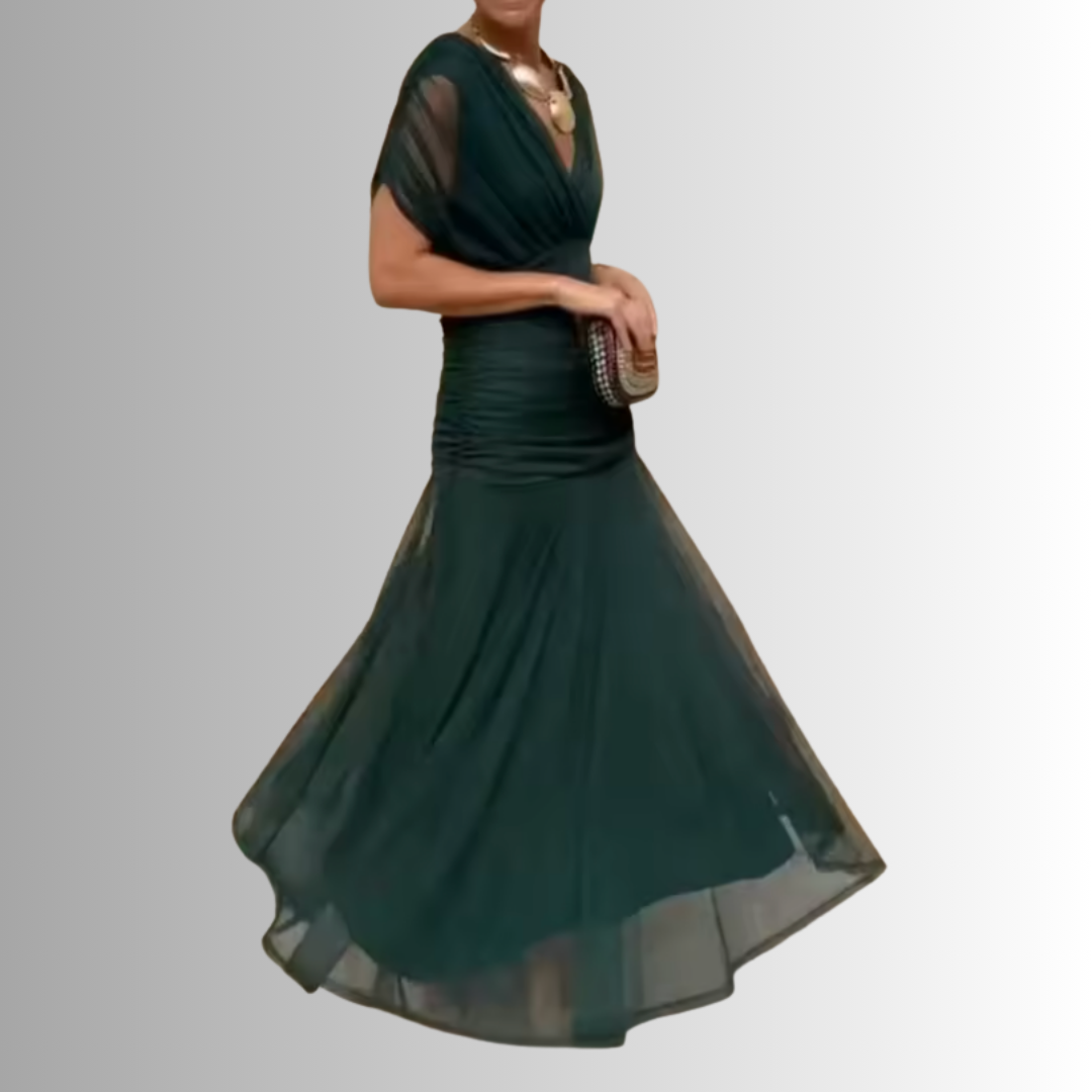 Maya | Chiffon Off-Shoulder Maxi Dress
