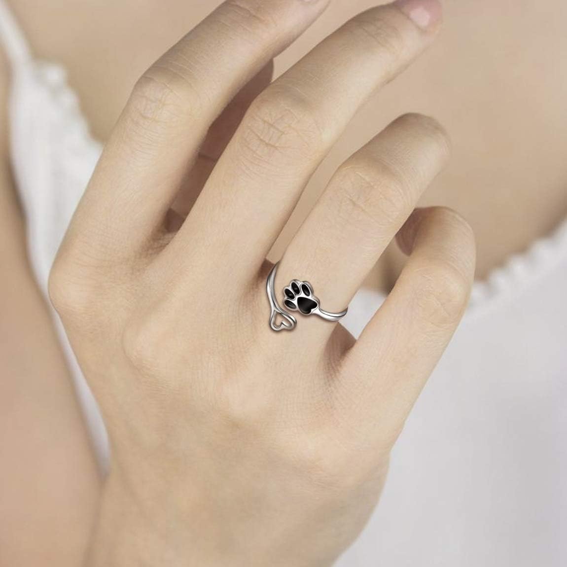 Elmont | Paw Print Infinity Ring