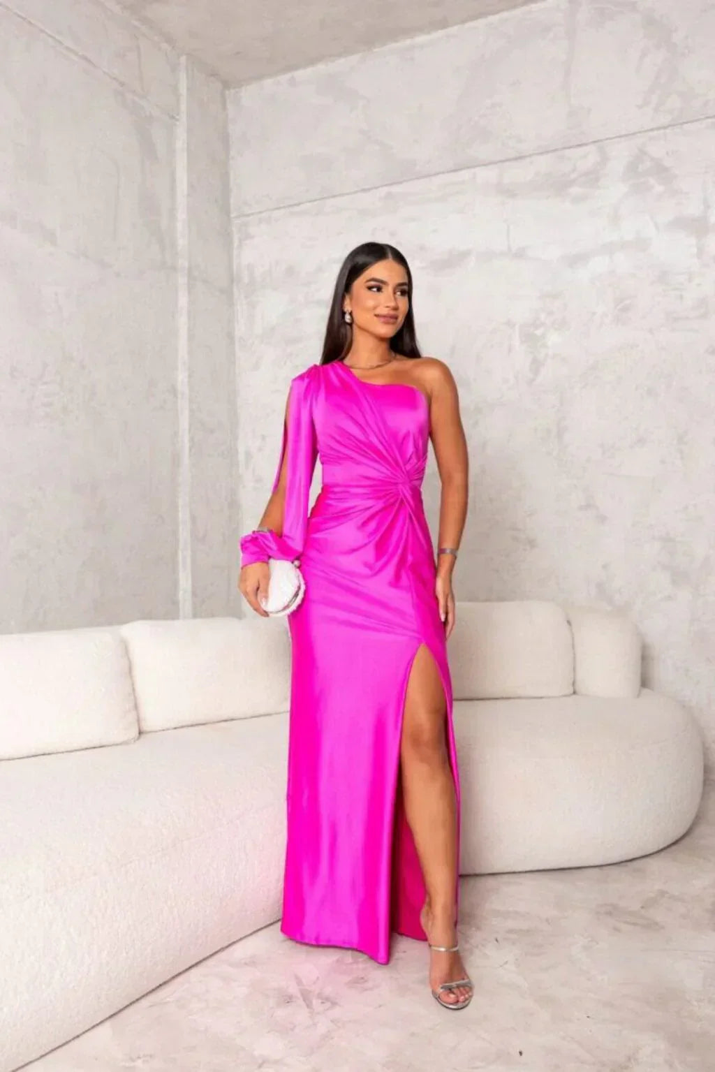 M&H | One-Shoulder Maxi Dress