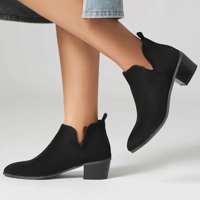 Elmont | Leopard Print Pointed-Toe Ankle Boots