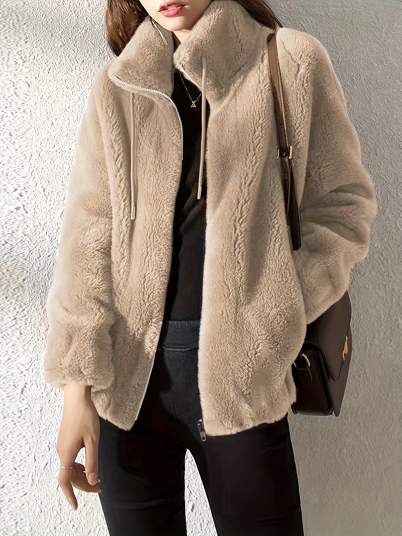 Elmont | Soft-Lined High-Neck Zip Jacket