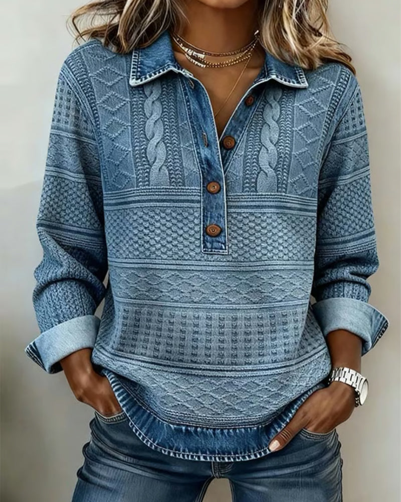 Elmont | Half-Button Collared Sweatshirt