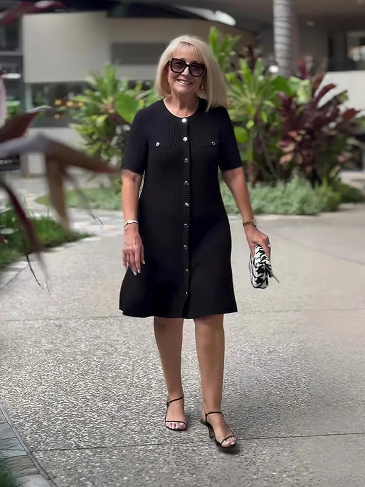 M&H | Ribbed Knit Sheath Dress