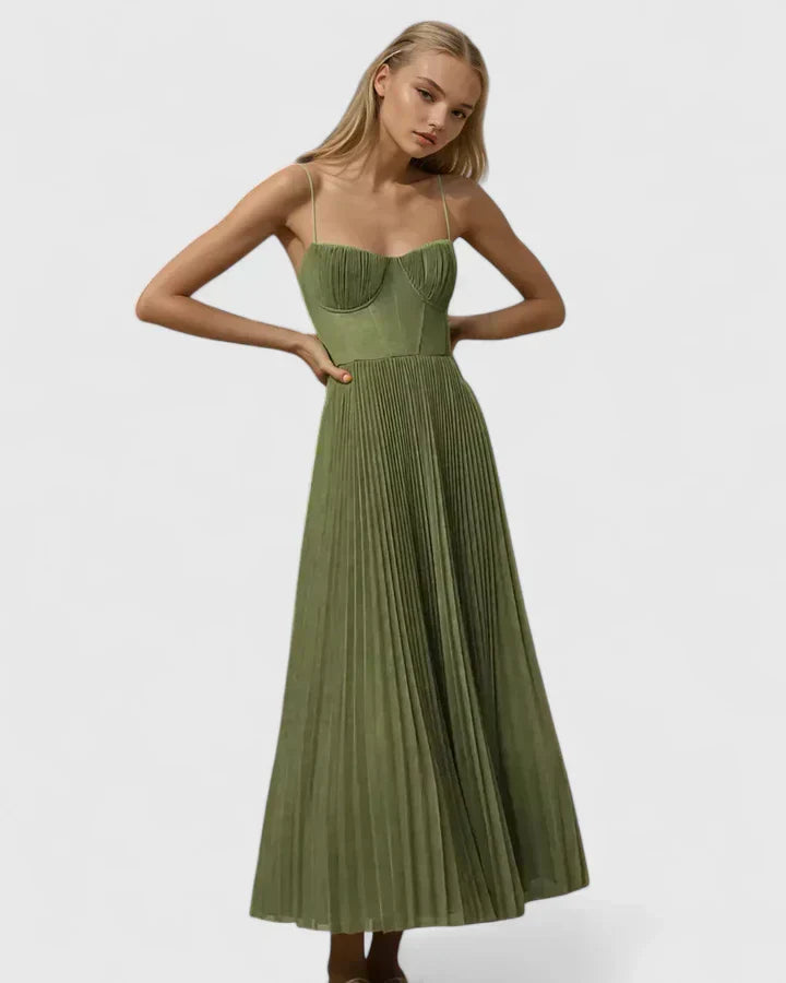 M&H | Pleated Midi Dress