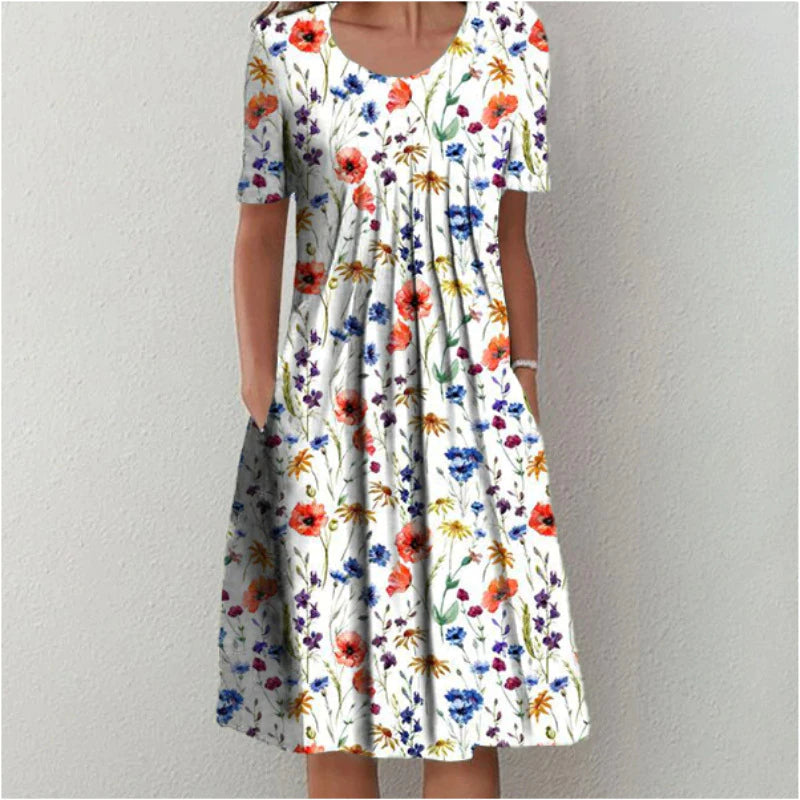 Naomi | Premium Blend Floral Midi Dress
